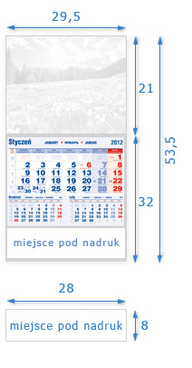 kalendarze jednodzielne z główka wypukłą schemat, kalendarze jednodzielne wymiary, kalendarze jednodzielne budowa, kalendarze jednodzielne wysokość, kalendarze jednodzielne szerokość
