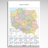Kalendarz planszowy Mapa Polski (20szt) - 1 Kalendarz planszowy Mapa Polski