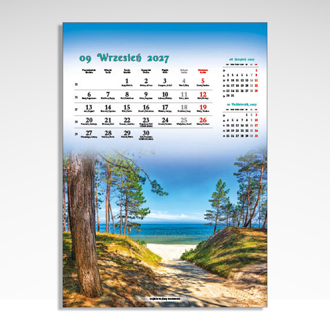 Kalendarz wieloplanszowy Nad Bałtykiem (20szt.) - 7 Kalendarz wieloplanszowy Nad Bałtykiem (20szt.) - obrazek 5