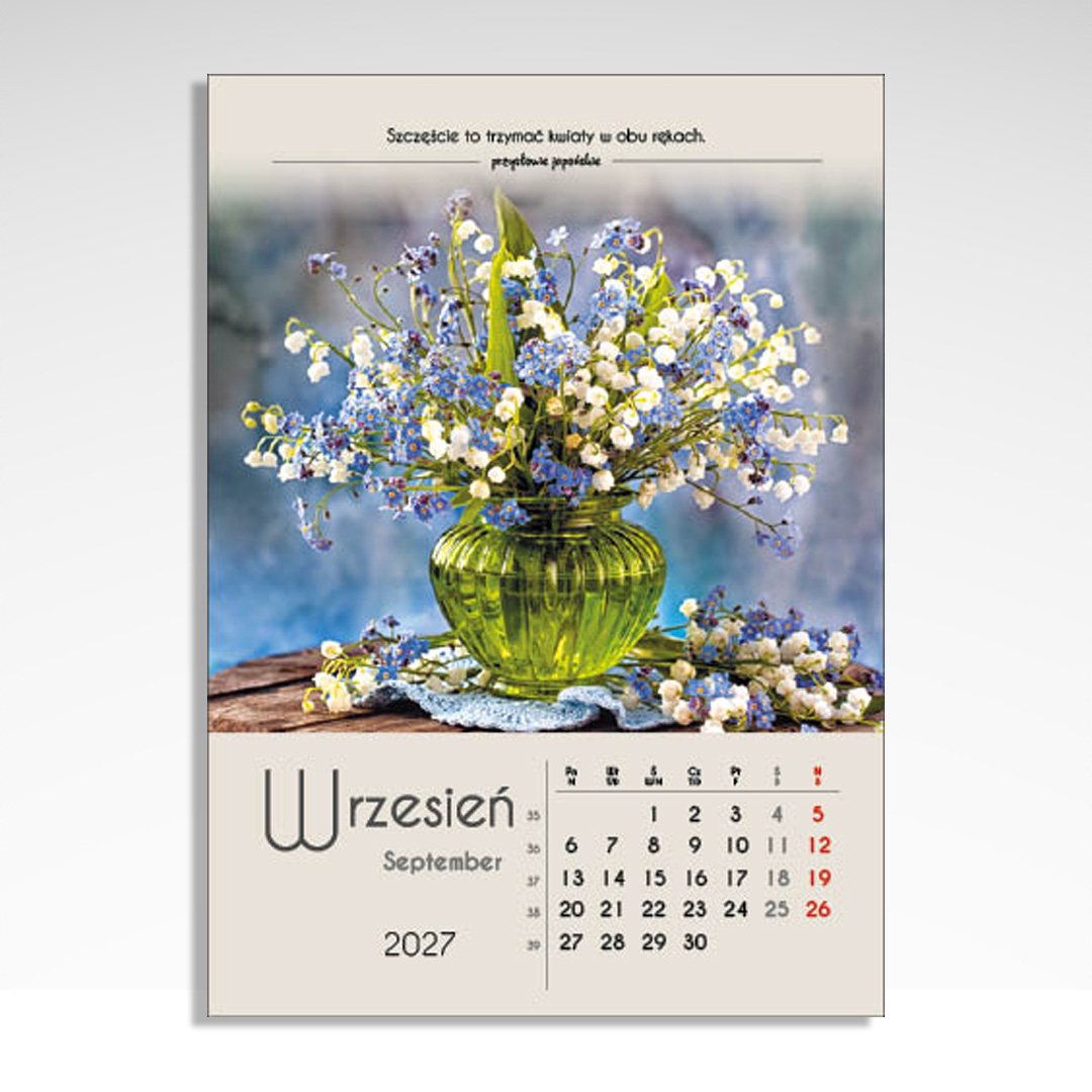 Kalendarz wieloplanszowy Bukiety (20szt.) - 7 Kalendarz wieloplanszowy Bukiety (20szt.) - obrazek 5