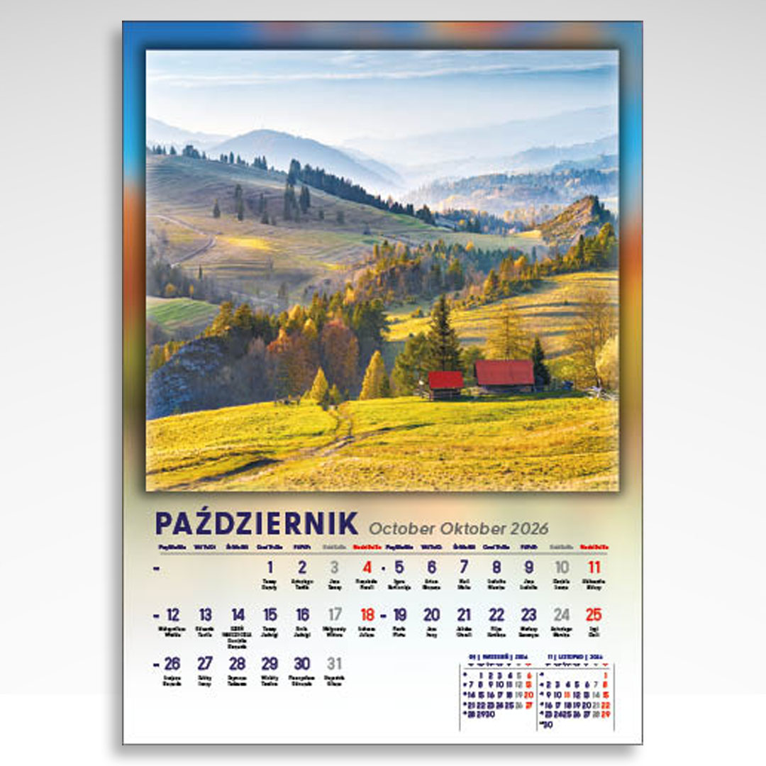 Kalendarz wieloplanszowy 4 Pory Roku (20szt.) - 6 Kalendarz wieloplanszowy 4 Pory Roku (20szt.) - obrazek 4