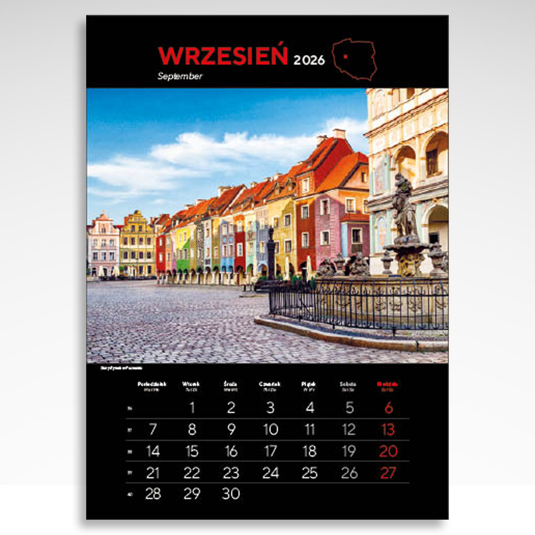 Kalendarz wieloplanszowy Najpiękniejsze Miasta Polski (20szt.) - 7 Kalendarz wieloplanszowy Najpiękniejsze Miasta Polski (20szt.) - obrazek 5