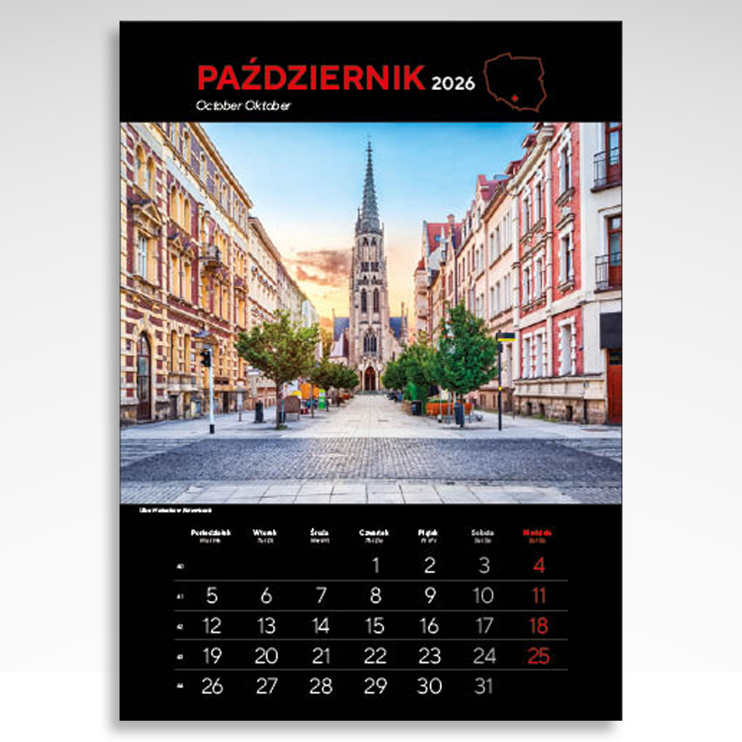 Kalendarz wieloplanszowy Najpiękniejsze Miasta Polski (20szt.) - 6 Kalendarz wieloplanszowy Najpiękniejsze Miasta Polski (20szt.) - obrazek 4