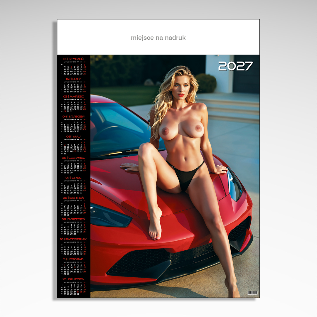 Kalendarz planszowy Girl and Car
