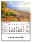 Kalendarz jednodzielny 2021 Plaża w Rowach